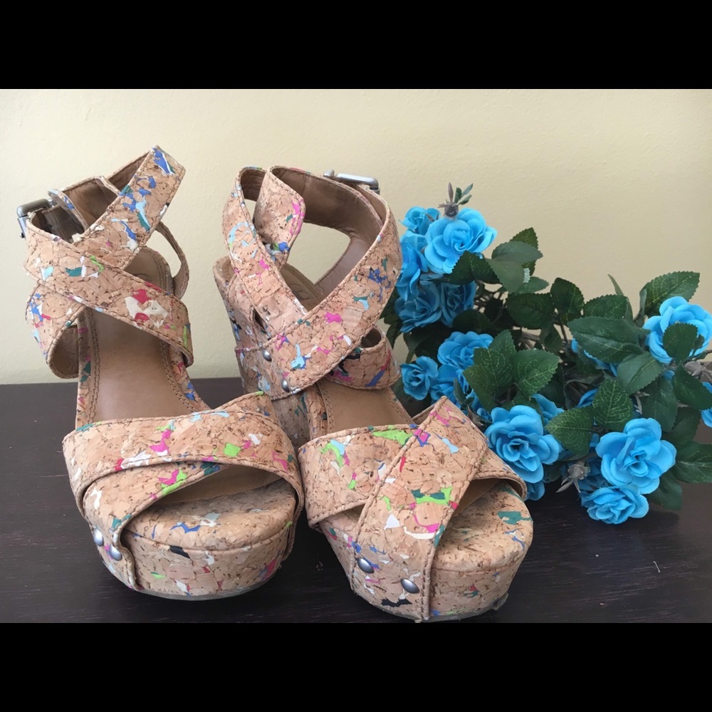 Gianni Bini cork wedges